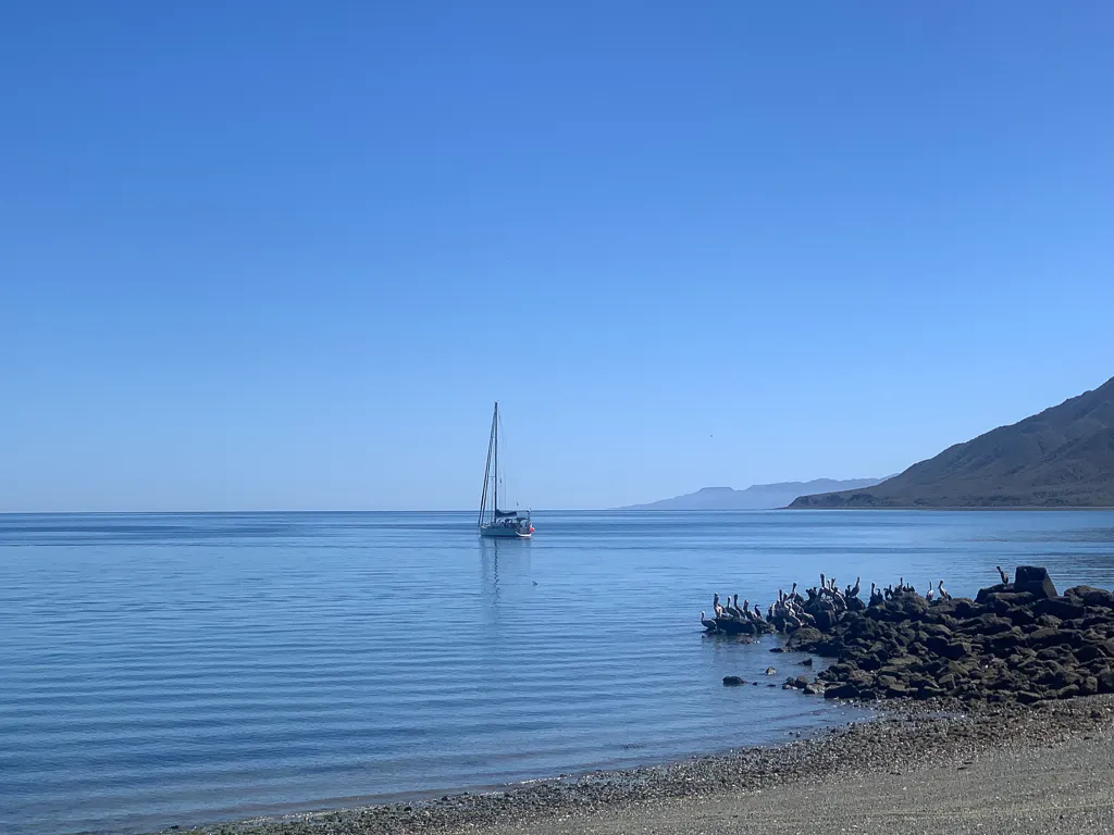 Sailing down the Baja coast